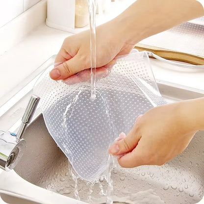 Set 3 Coperchi Silicone Riutilizzabili Universali - Sigillo Ermetico per Alimenti