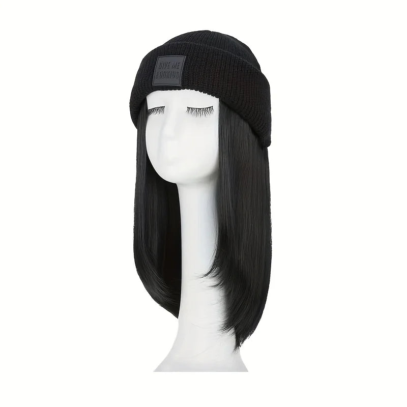 Parrucca con Cappello Beanie - Onde Naturali 20" | DHPower