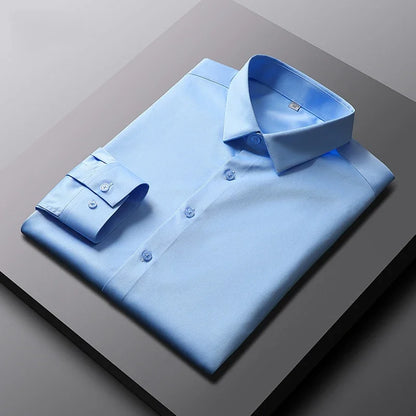 Camicia Uomo No-Stiro Maniche Lunghe | Business Casual Anti-Piega DH Power