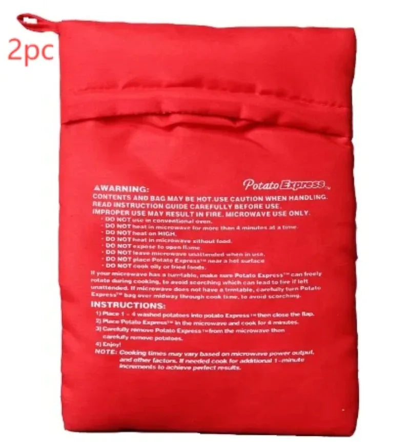 Titolo: Set 3 Sacchetti Magici Patate Microonde - Cottura Rapida in 4 Minuti Senza Neanche Pelarle
