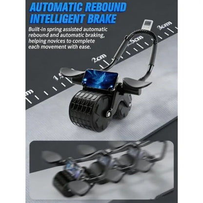 Ab Roller Wheel Timer Automatico - Ruota Addominali con Tappetino e Supporto Gomiti | DHPower