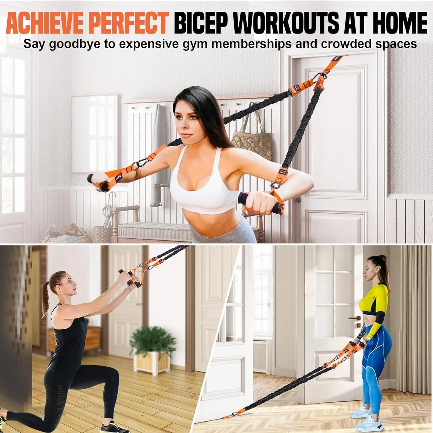 Fasce Elastiche Fitness Resistenza - 5 Livelli Pull-Up Allenamento Casa Palestra
