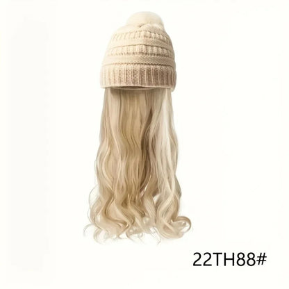 Parrucca con Cappello Beanie - Onde Naturali 20" | DHPower
