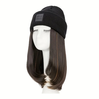 Parrucca con Cappello Beanie - Onde Naturali 20" | DHPower