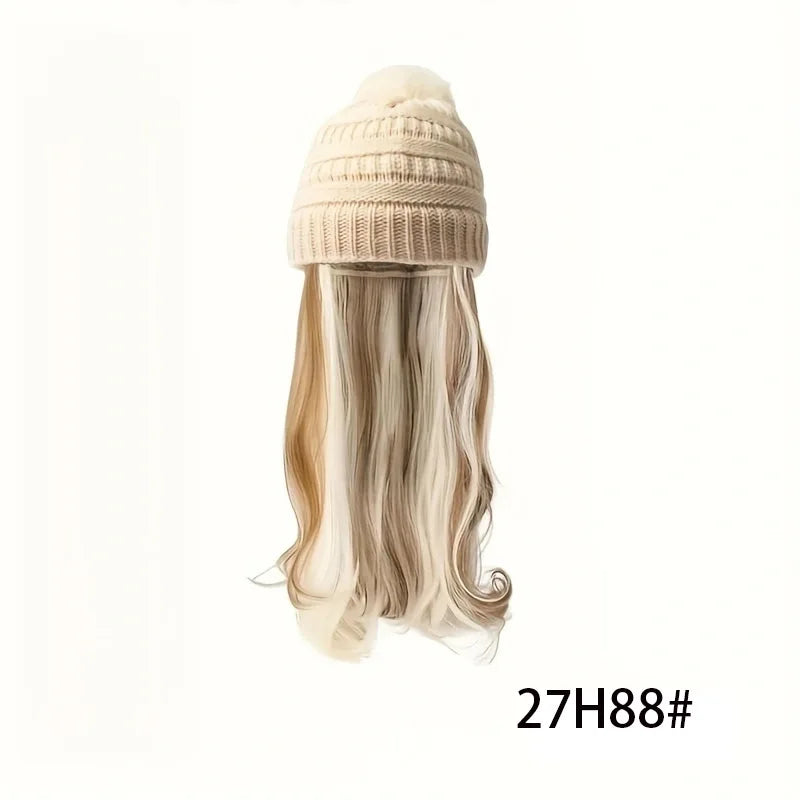 Parrucca con Cappello Beanie - Onde Naturali 20" | DHPower