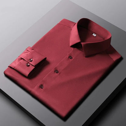 Camicia Uomo No-Stiro Maniche Lunghe | Business Casual Anti-Piega DH Power