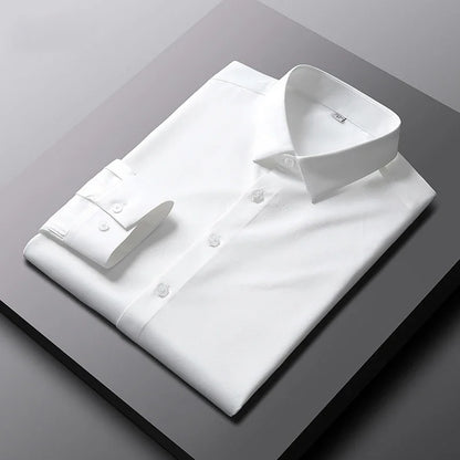 Camicia Uomo No-Stiro Maniche Lunghe | Business Casual Anti-Piega DH Power