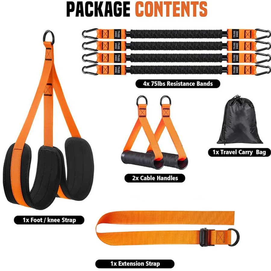 Fasce Elastiche Fitness Resistenza - 5 Livelli Pull-Up Allenamento Casa Palestra