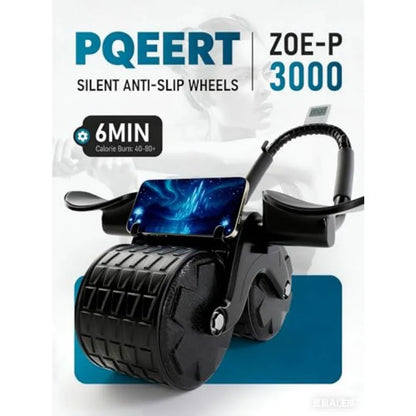 Ab Roller Wheel Timer Automatico - Ruota Addominali con Tappetino e Supporto Gomiti | DHPower