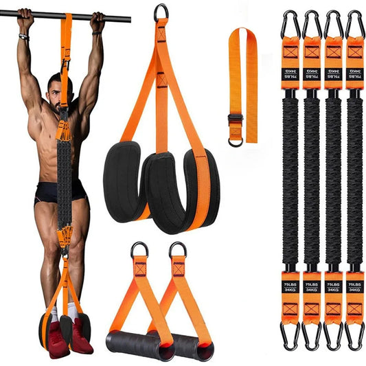 Fasce Elastiche Fitness Resistenza - 5 Livelli Pull-Up Allenamento Casa Palestra