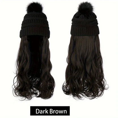 Parrucca con Cappello Beanie - Onde Naturali 20" | DHPower