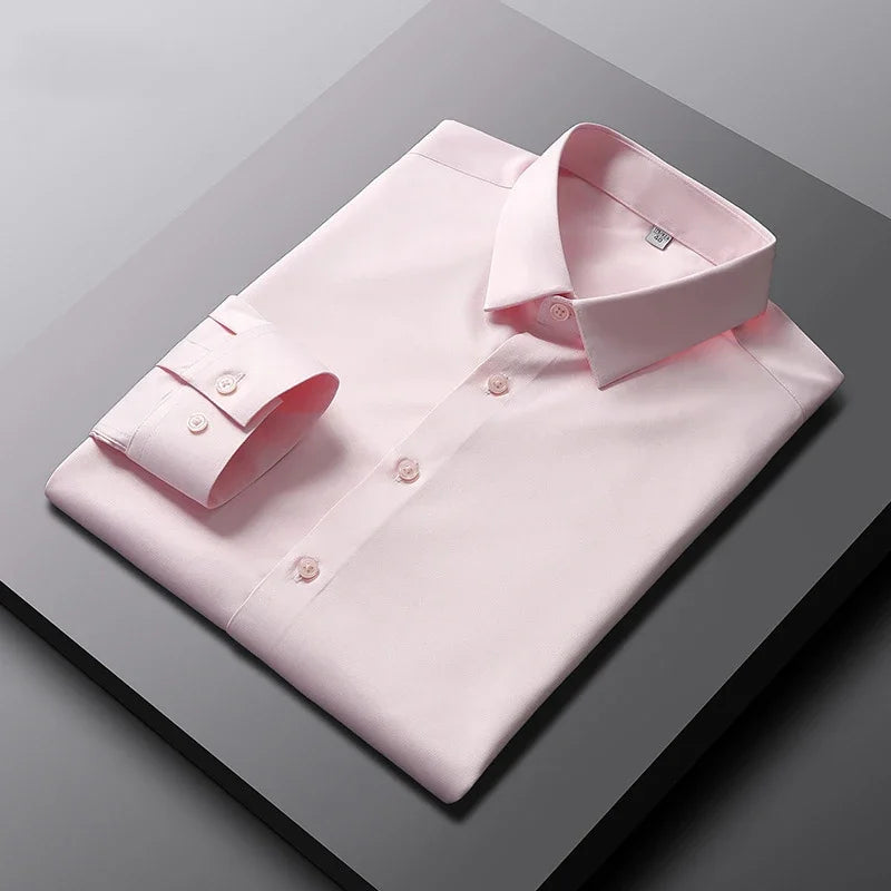 Camicia Uomo No-Stiro Maniche Lunghe | Business Casual Anti-Piega DH Power