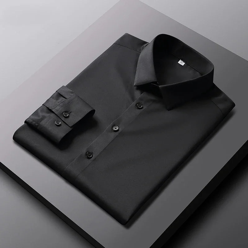 Camicia Uomo No-Stiro Maniche Lunghe | Business Casual Anti-Piega DH Power