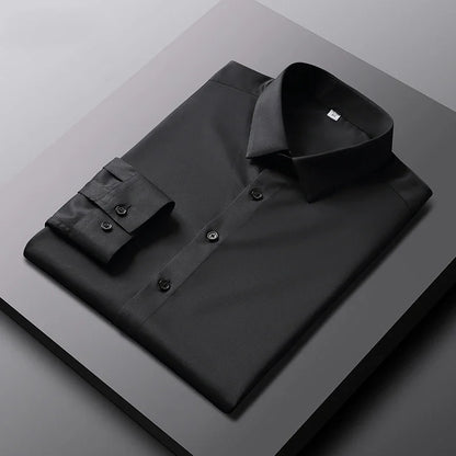 Camicia Uomo No-Stiro Maniche Lunghe | Business Casual Anti-Piega DH Power